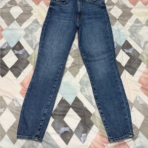 Good American Blue Straight Leg Jeans